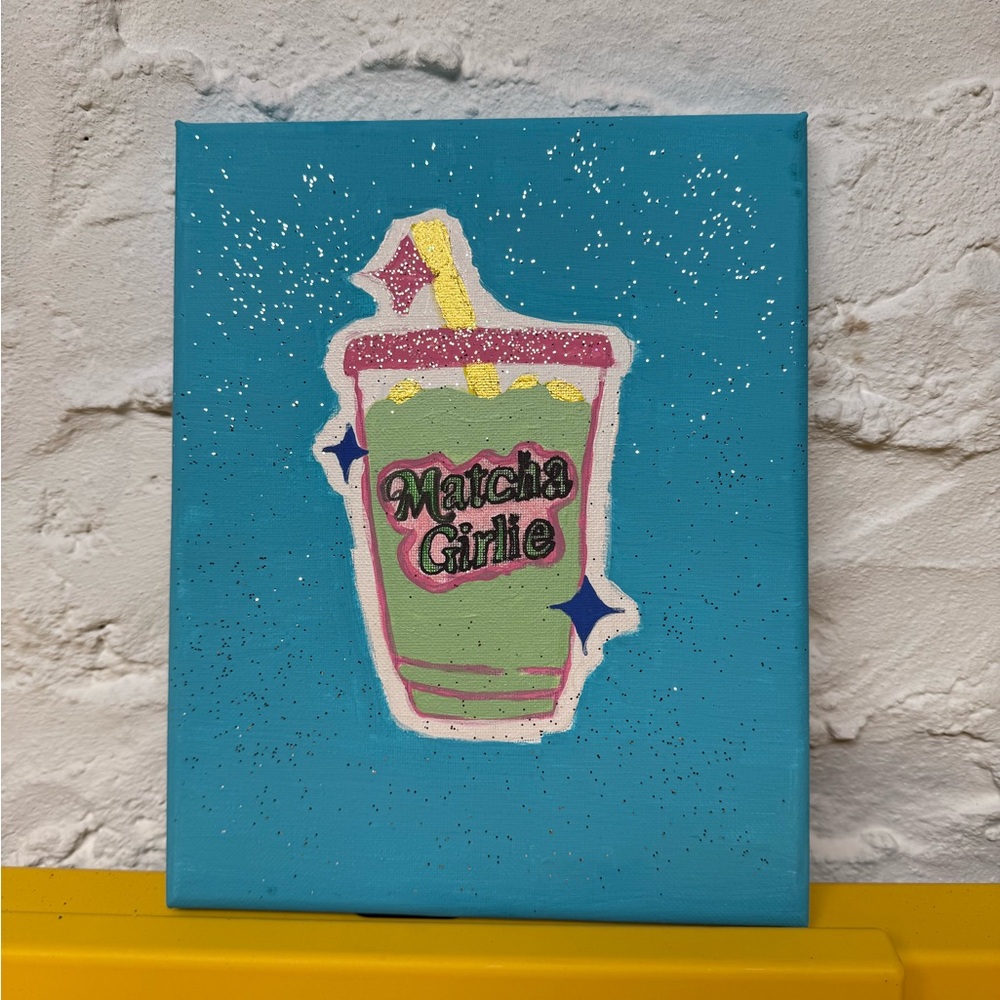 Matcha Girlie Canvas Art
